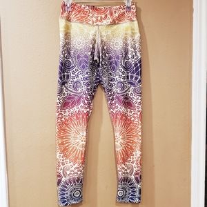 Mandala Chakras yoga lotus leggings